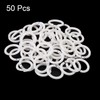 PATIKIL 0.8" OD 0.6" ID Loose Leaf Rings, 50 Pack