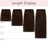 FUOTONBUTY 1 Pcs Short Hair Extensions Clip in 6 Inch