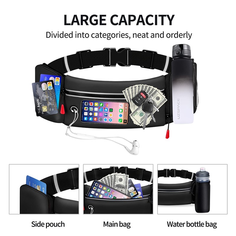 Yooumoga Hydration Running Belt for Women Men Running Fanny Pack