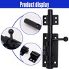 Fladhheg Heavy Duty Slide Bolt Gate Latch with A Padlock,