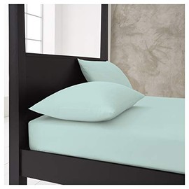 Gaveno Cavailia Super Soft Plain Dyed Diamond Housewife Pillow Cases [ 48 x 74 Cm - Aqua ]