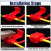 Solderless Quick Splice Wire Connectors,Double Run or Tap,22-18 AWG Red(30