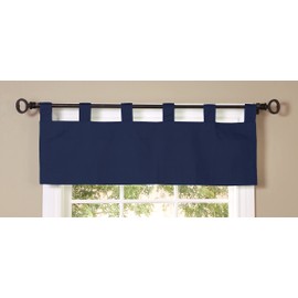 Loft Living Winmate Insulated Cotton Tab Top Valance 40" x 15" in Navy