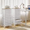 SYKIARIOL Rolling Cart with Drawers,10 Drawer Rolling Cart,Storage Cart with