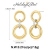 HolidayQbee Gold And Silver Earrings For Women With Circles Mixed