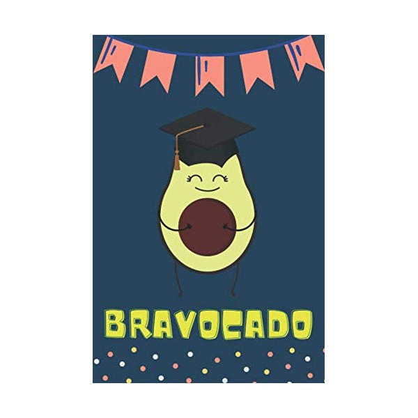 Bravocado Notebook: Cute Funny Avocado Pun Journal 120 pages 6x9