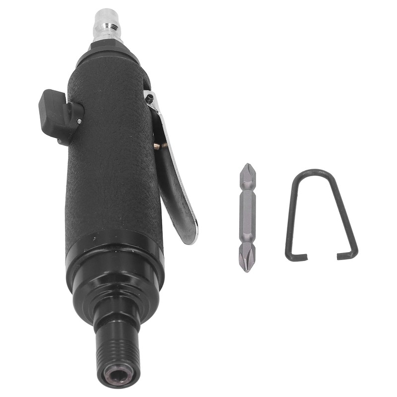 Pneumatic Screwdriver Noise Free Straight Handle Reversible Alloy Steel Industrial
