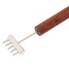 Face Massage Roller Copper Wooden Handle Promote Blood Circulation Double
