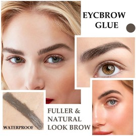 Gel para cejas, Kit de tinte para cejas marrones, Kit de tinte para cejas instantáneo impermeable de secado rápido, Pomada para cejas semi permanente con cepillo para cejas Gel para cejas natural a prueba de manchas y resistente al sudor (02 Cool Blonde)