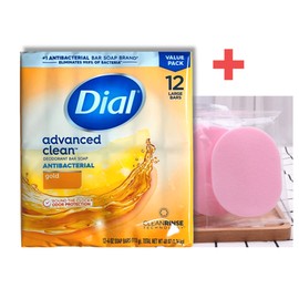 Dial Gold Soap, Face Wash, Bathing Makeup Cleansing Body Soap, 113g, 12 Pieces / 다이알 골드 비누 얼굴 세수 목욕때 화장 클렌징 바디비누, 113g, 12개입