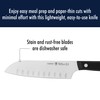 HENCKELS Solution Razor-Sharp Hollow Edge Santoku Knife 5.5 inch, German
