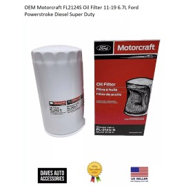 Motorcraft Engine Diesel Oil Filter Set #FL2124S For 2011-2019 Ford Powerstroke 6.7L Engine