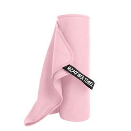 RINGSUN Gym Towel for Women, Microfiber Quick-Dry Towel (40x80cm), Lightweight Soft and Ultra-Absorbent, Perfect for Yoga Running and Outdoor Activities (Pink)