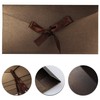 4 Pack Kraft Paper Envelopes with Ribbons, 22 * 10.9