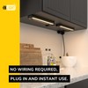 GETINLIGHT 12-inch Swivel LED Under Cabinet Lighting, 2 Color Levels,