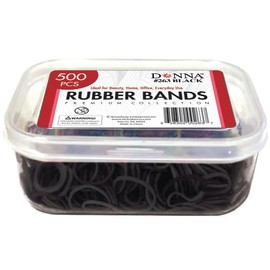 Donna Black Rubberbands 500ct for Braids, Twist, Locs Womens Hair Mens Hair Kids Hair