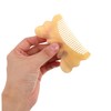 WOONEKY Handmade Natural Horn Scalp Massage Comb with Thickened Wide