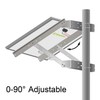 Newpowa Solar Mounting Bracket Universal Double Arm for Pole/Wall Installation