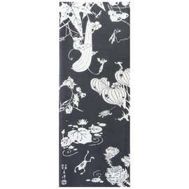 芸艸堂 てぬぐい 若冲 玄圃瑶華 灰 T-9