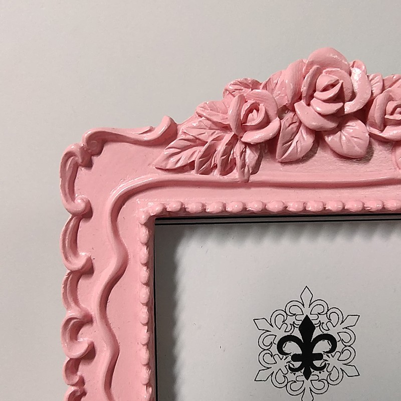ZXT-parts 3x3 Picture Frame Square Pink Frame. Resin Handmade Photo
