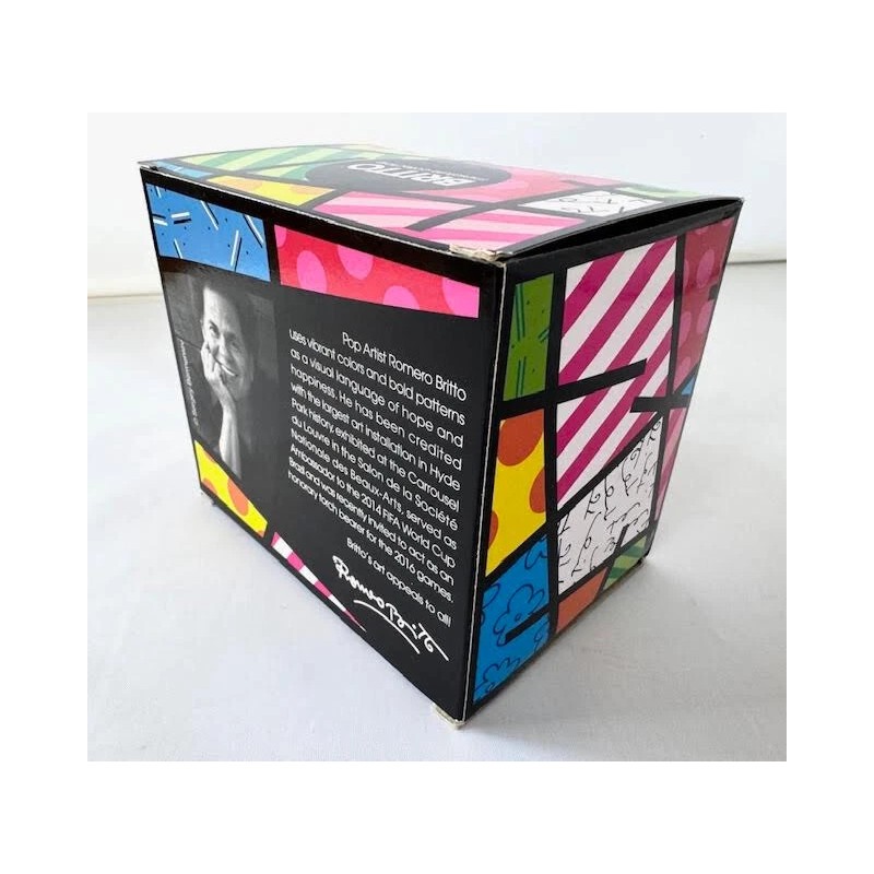 ROMERO BRITTO CAT MINI MINIATURE FIGURINE