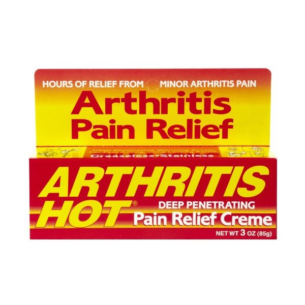 Arthritis Hot Pain Relief Creme 3 oz (Pack of 2)