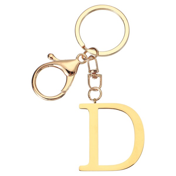 PATIKIL Initial Letter Key Chain, Letter A-Z Keychain Initials Keyring