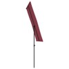 vidaXL Outdoor Rectangular Parasol- UV Protective, Rotatable 360 Degrees, 6.6'x4.9',