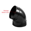 TopHomer Black Gutter Downspout Elbow-Rain Gutter Downspout Extension Connection For