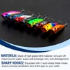 Popper Lure Topwater Fishing Lures, 8pcs Popper Fishing Lures Kit