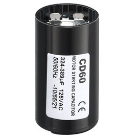 PATIKIL Motor Start Capacitor 324-389uF/Mfd 125V 50/60Hz CD60 Running Capacitor Motor Start Capacitor for Electric Motor Start