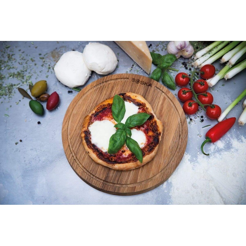 Boska Pizza Board Friends M/Serving Board Made of Oak Wood