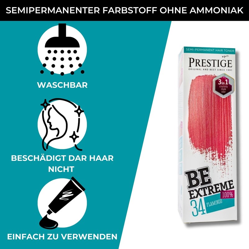 Be Extreme Semi-Permanent Hair Toner - No Ammonia, No Parabens