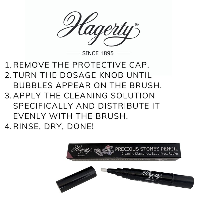 Hagerty Precious Stones Pencil Vanity Case - Black