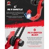 AMBULL D Ring Separate Shackle with Snatch Block, 3/4" Easy