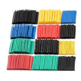 Yosuagr 530 Pieces Heat Shrink Tube Assortment Set, Heat Shrink Tubes 2:1, Cable Repair Kit, Coloured Insulation Hose for Cable Connecting Electrician Workshop Tool (530 Pieces, 5 Colours)