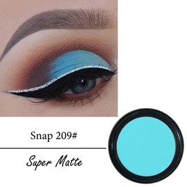 Mysense Matte Light Blue Single Eyeshadow Palette, Pressed Powder Eye Shadow Makeup, High Pigment Long Lasting Vegan & Cruelty Free, 209# Snap