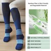3 Pairs Bamboo Viscose Compression Socks for Women Men 15-20