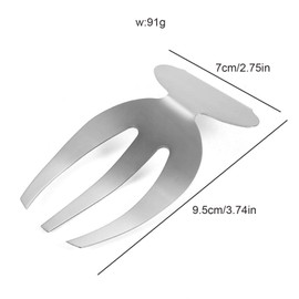 Salad Hands - 2 Packs Non-Slip Stainless Steel Salad Serving Utensils,Salad Kit for Serving, Tossing, and Mixing Salad, Pasta, Fruit, and