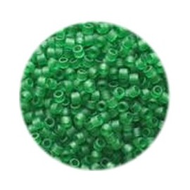 11/0 Cylinder Seed Beads - Matte Tr Green - DB0746 5 Grams