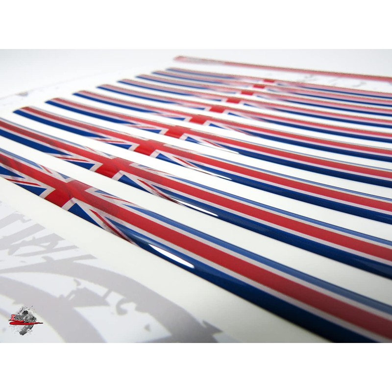 BIKE-label Union Jack Car Sticker Pack of 10 150 x