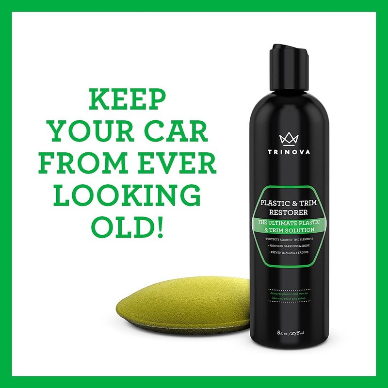 Trinova Plastic & Trim Restorer - Shines & Darkens Worn