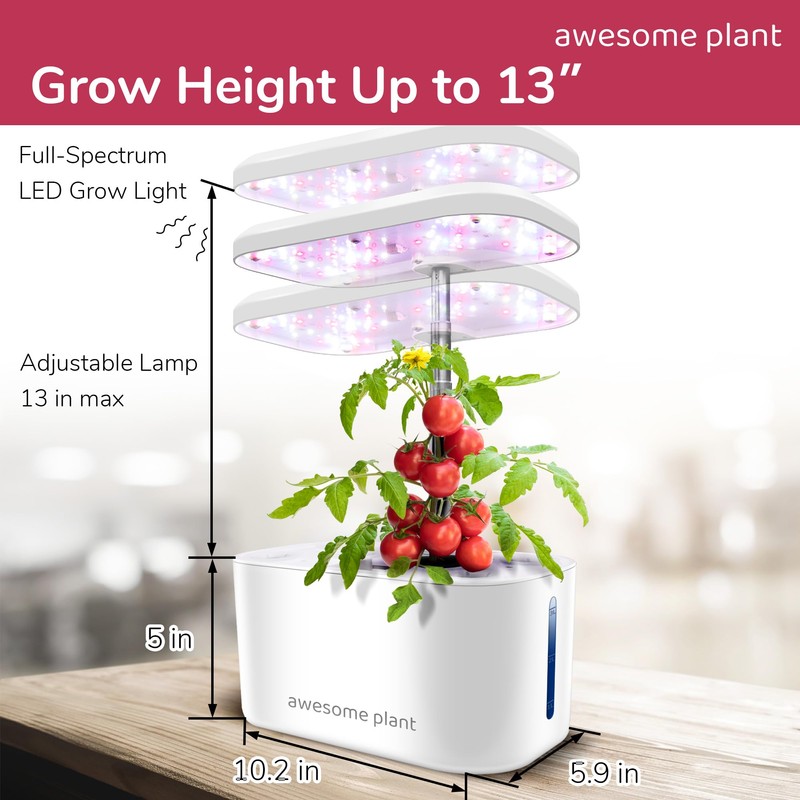 Awesome Plant 6Pro Hydroponics Growing System Kit (6 Pods), Indoor