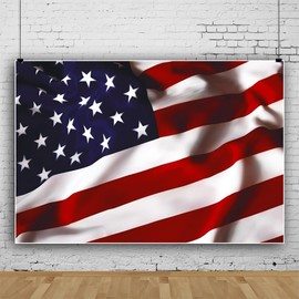 DORCEV 12x10ft American Flag Backdrop for Photography Stars and Stripes US Flag Independence Day 4th of July Background Veterans Memorial Day Labor Day Patriotic Party Decor Portrait Studio Props