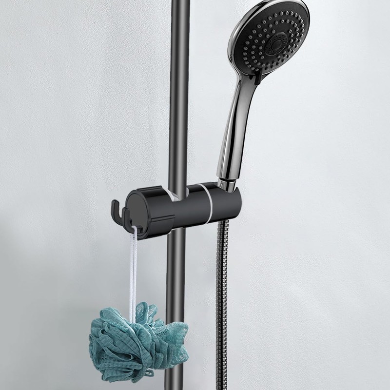 Shower Head Holder for Shower Rail with 2 Hooks, Hand