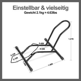 Fahrradständer Fahrradhalter Metall Verstellbar Ausstellungsständer 16-29"