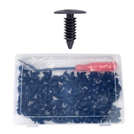 100 Pcs Plastic Fastener Push Pins Universal Fit Electric/Gas Yamaha Golf Cart X-Mas Club Cart EZGO TXT RXV Tree Rivets Clips Replace# 1010434, 16816-G1, 16816-G2, 10-9150-NS, 90269-06028