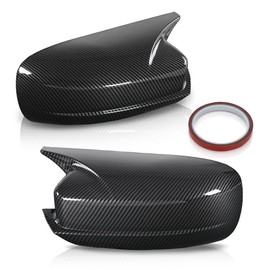 CHEDA Mirror Cover Caps Compatible with Dodge Charger SRT 2015-2023 Carbon Fiber