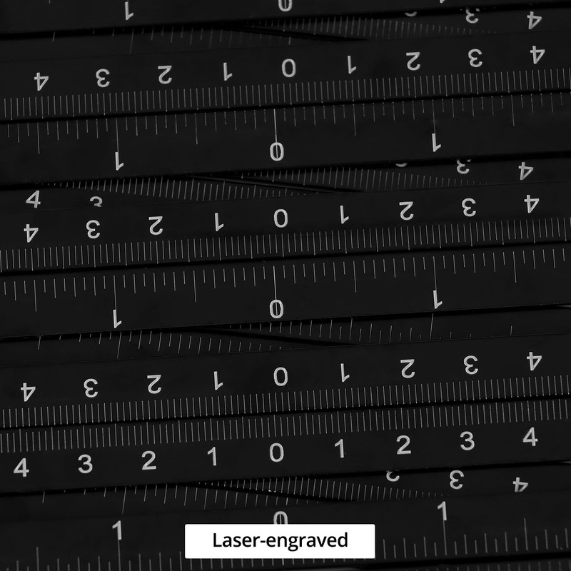 QWORK® Angle Measuring Ruler, 12 Part Angle Template Multi Angle