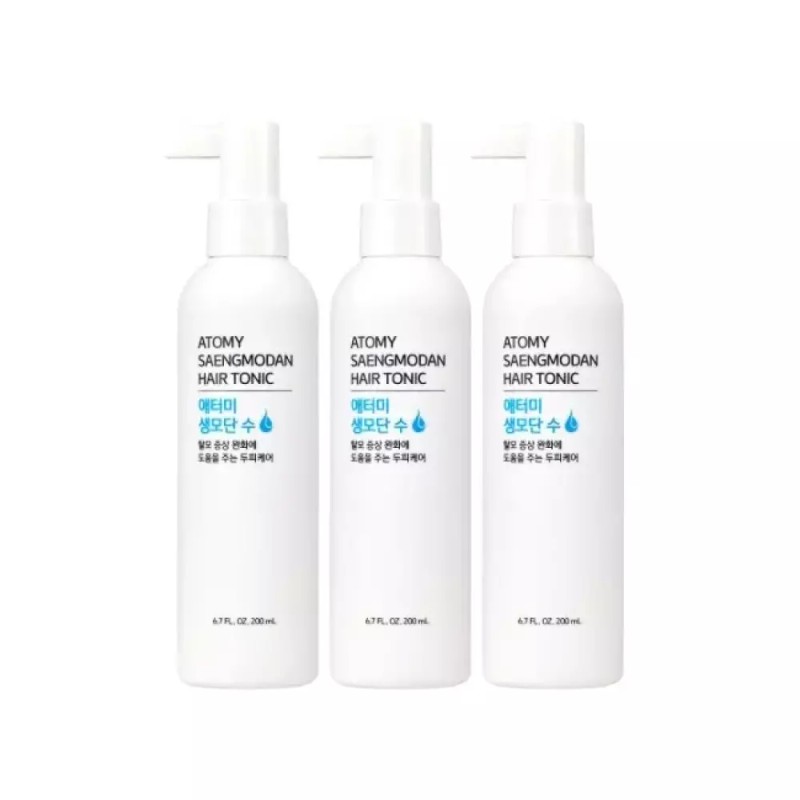 Atomy 애터미 생모단수 머리빠짐 완화 두피케어 200ml 3개 Ateromy Scalp